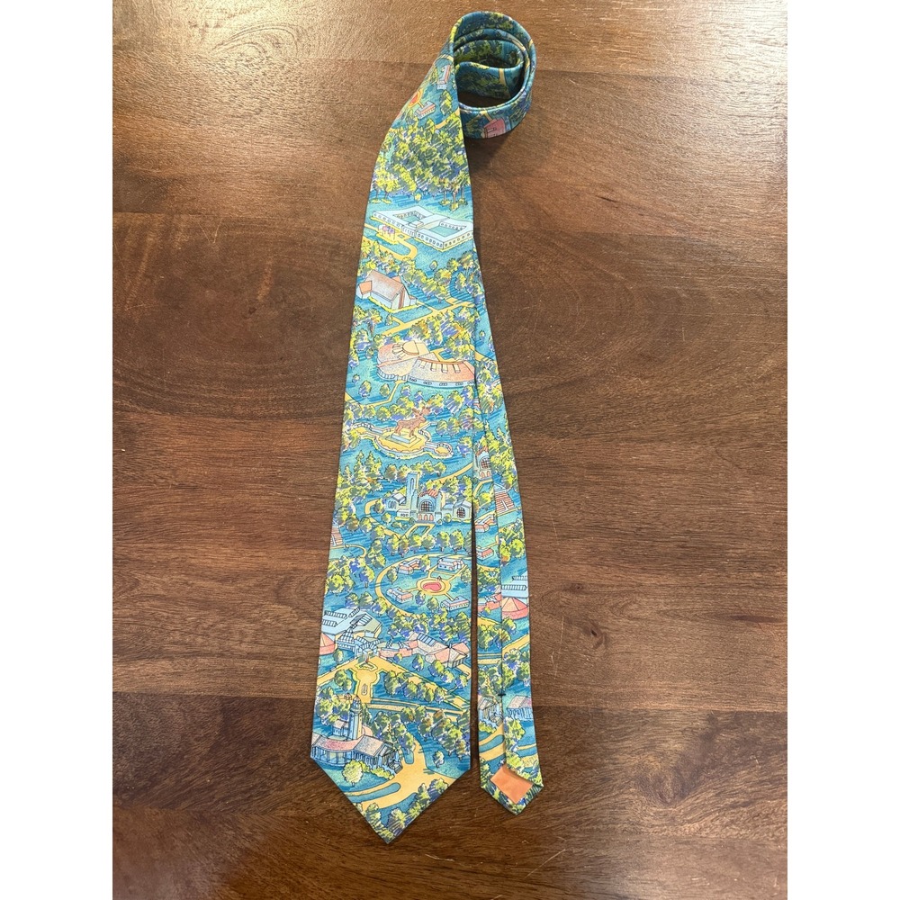 VTG‎ 100% Silk Moose International Membership Department Mens Tie